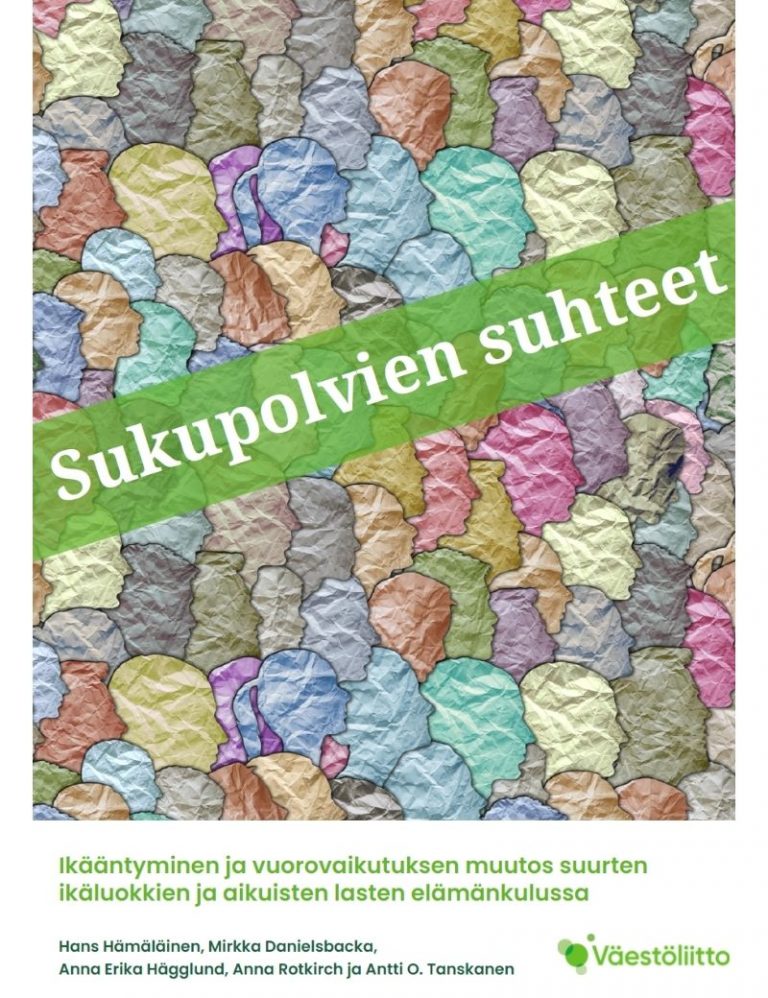 Sukupolvien suhteet -kirjan kansikuva