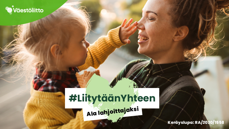 Äiti ja lapsi.