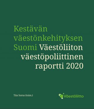 Väestöliiton väestöpoliittisen raportin kansikuva.