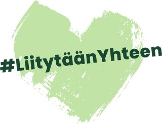 Varainhankintakampanjan Liitytään yhteen -tunnus.