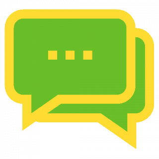Chat-keskustelun symboli