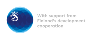 With the support from Finland's development cooperation