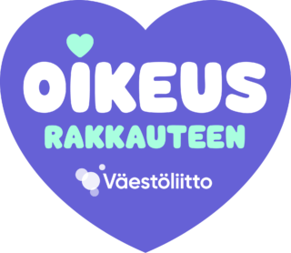Oikeus rakkauteen -tunnus.