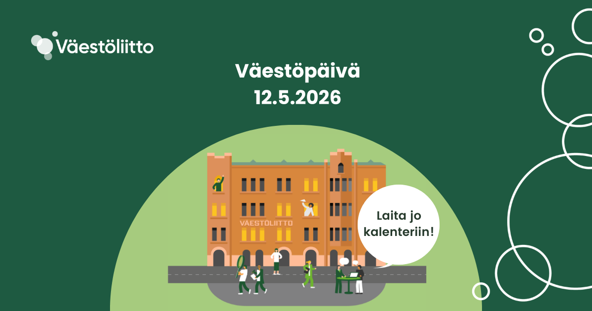 Väestöpäivä 2026 ennakkokutsu 12.5.
