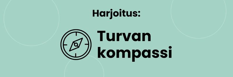 Harjoitus: turvan kompassi.