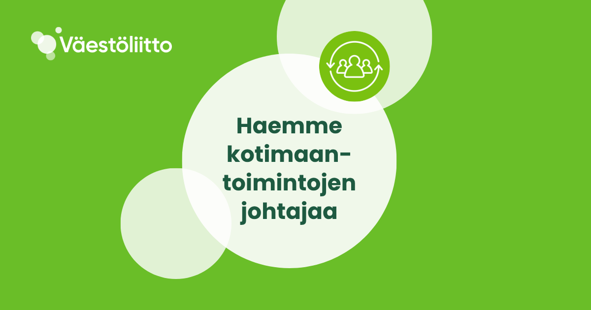 Haemme kotimaantoimintojen johtajaa